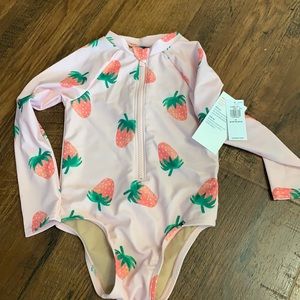 3T strawberry swimsuit